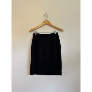 Barneys New York Co-Op Black Lyocell Blend Pencil Skirt | Size 4